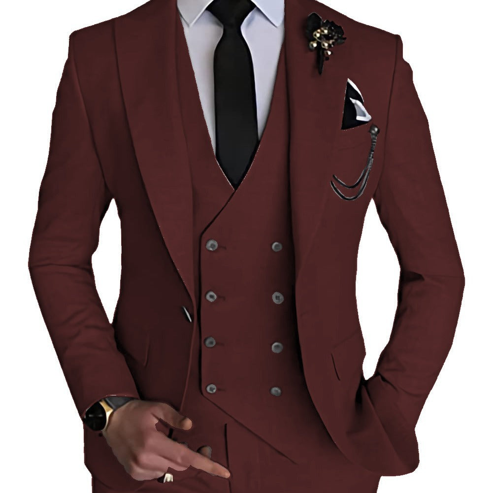 Meta  Digital Store  Business Casual Men's Three-piece Suit