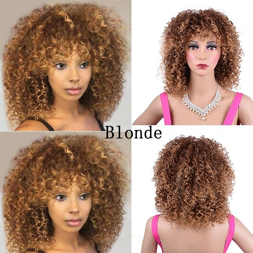 Meta Digital Store Synthetic Afro Curly Wig African Wigs For Black Women