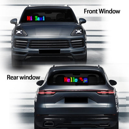 Meta Digital Store Programmable Car LED Sign LED Full-color Advertising Screen Ultra-thin Display Screen Custom Text Pattern Animation Display Car