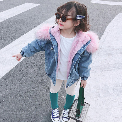 Meta Digital Store Girls Clothes Winter plus girls denim jacket