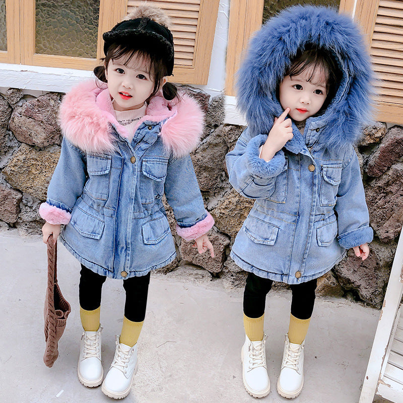 Meta Digital Store Girls Clothes Winter plus girls denim jacket