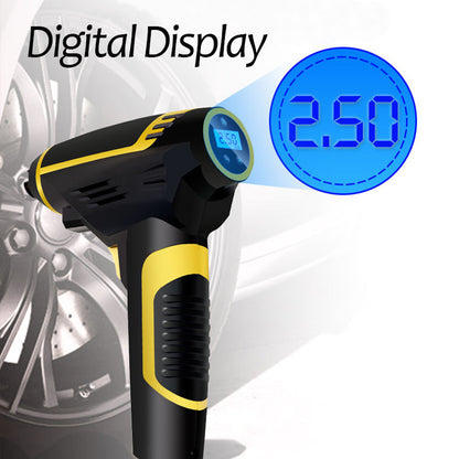 Meta Digital Store Automatic Portable Handheld Digital LED Smart Car Air Compressor Pump