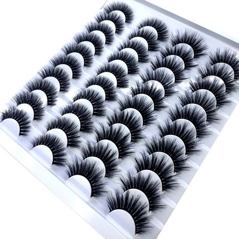 Meta Digital Store  NEW 20 Pairs 8-25mm Fake Eyelashes 100 Mink Eyelashes Mink