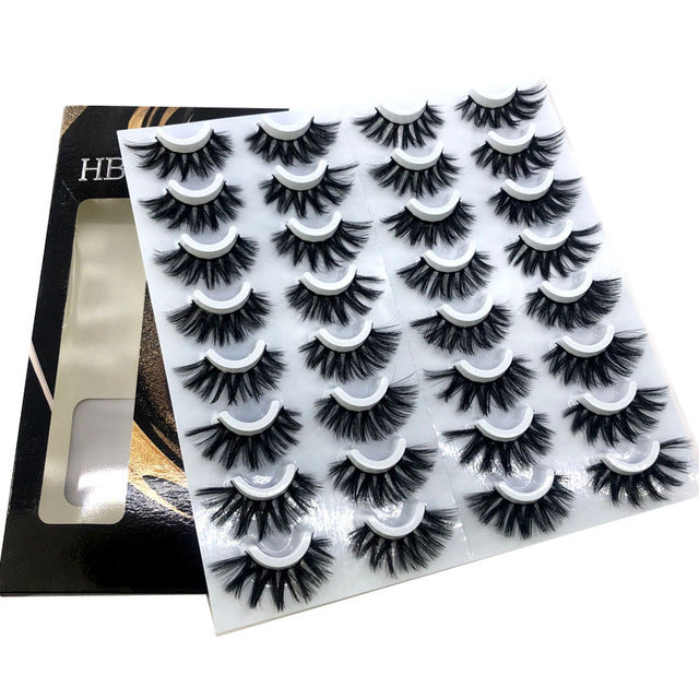 Meta Digital Store  NEW 20 Pairs 8-25mm Fake Eyelashes 100 Mink Eyelashes Mink