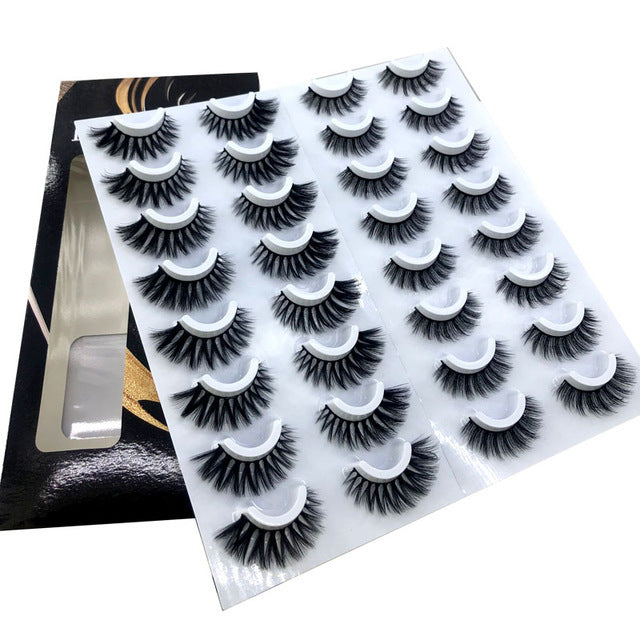 Meta Digital Store  NEW 20 Pairs 8-25mm Fake Eyelashes 100 Mink Eyelashes Mink