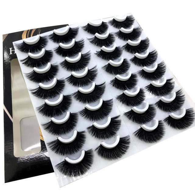 Meta Digital Store  NEW 20 Pairs 8-25mm Fake Eyelashes 100 Mink Eyelashes Mink