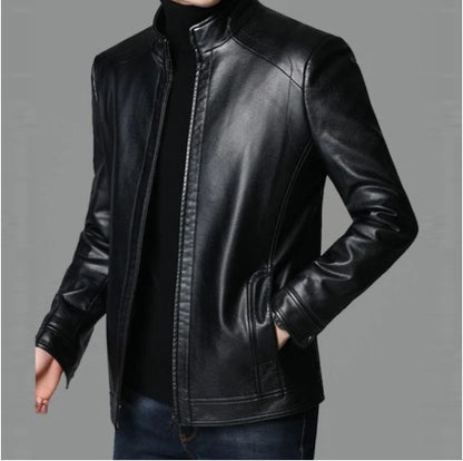 Meta Digital Store Middle-Aged And Elderly Men's Leather Jackets