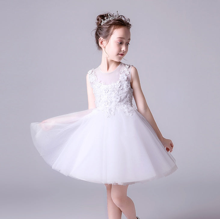 Meta Store Girls Clothes Girls'Piano Postumes, Flower Girl Evening Dresses, Wedding Dresses, Princess Dresses, Catwalks, Children's Little Hosts, Fluffy Gauze Skirts, Summer