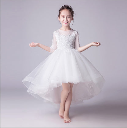 Meta Store Girls Clothes Girls'Piano Postumes, Flower Girl Evening Dresses, Wedding Dresses, Princess Dresses, Catwalks, Children's Little Hosts, Fluffy Gauze Skirts, Summer