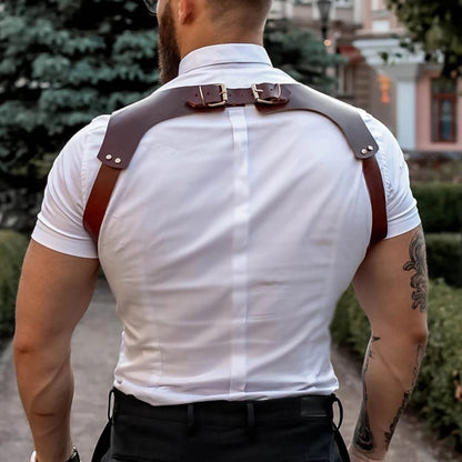 Meta Digital Store Men's Leather Bondage Suspenders Persoonlike Bondage