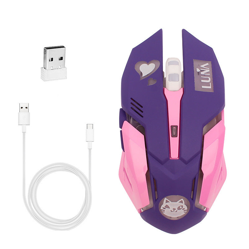 Computer Peripheral Accessories Mute Gaming Mouse