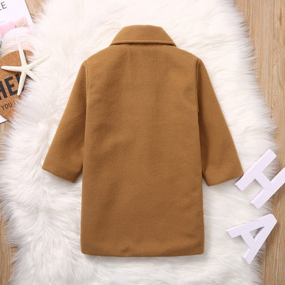 Meta Digital Store Girls Clothes Children's woolen coat