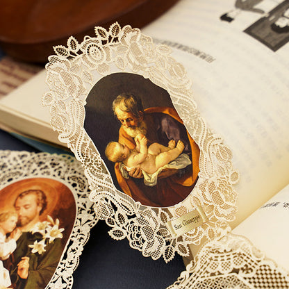 Hollow Lace Icon Bible Paper Bookmarks