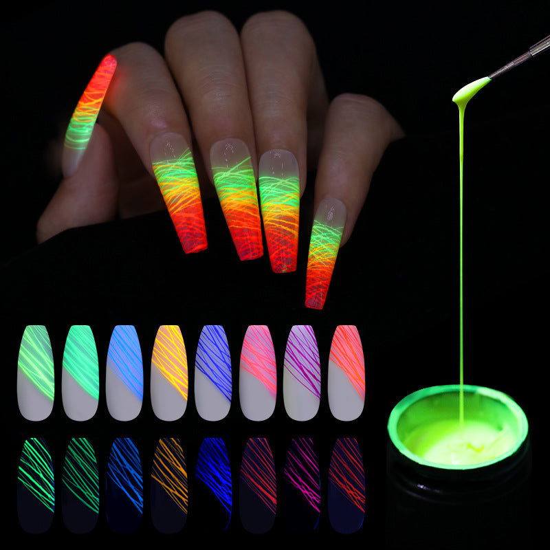 Meta Digital Store Manicure Luminous Nail Art Spider Nail Gel UV Nail Polish