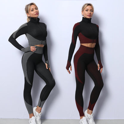 Meta  Store 3PCS  Yoga Set Seamless Sport Set Women Gym Clothing Leggings Women Crop Top Sports Bra Women Fitness Gym Set Womens Outfits Tracksuit