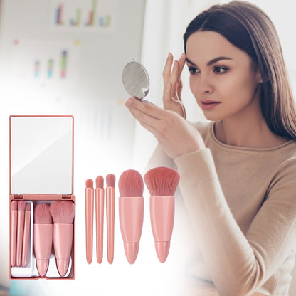 Meta Digital Store Makeup 5Pcs Makeup Brushes Tool Set Cosmetic Powder Eye Shadow Foundation Blush Blending Make Up Brush