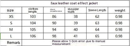 Dig i Store Autumn  And Winter New Women's Clothing Loose Fashion Casual Imitation Leather Coat