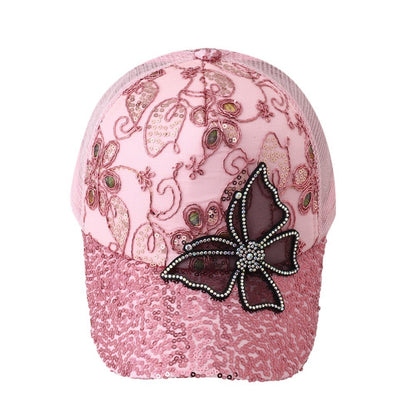 metadigitalstore.com Informeel Modieuse Sequins Peak Cap Vir Vroue