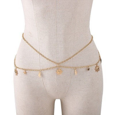 metadigitalstore.com  Women's Waist Chain Gold Versatile And Fashionable