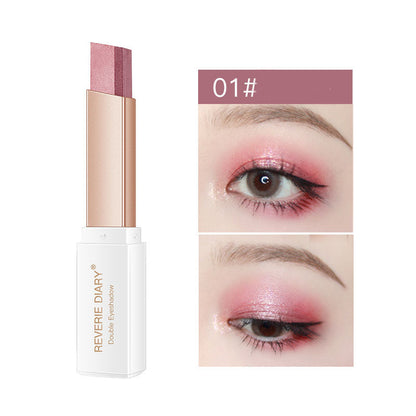 Meta Digital Store Makeup Lazy Eyeshadow Stick Stereo Gradient Shimmer Double Color Eye Shadow Pen Waterproof Easy To Wear Eyeshadow