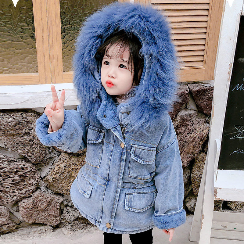 Meta Digital Store Girls Clothes Winter plus girls denim jacket