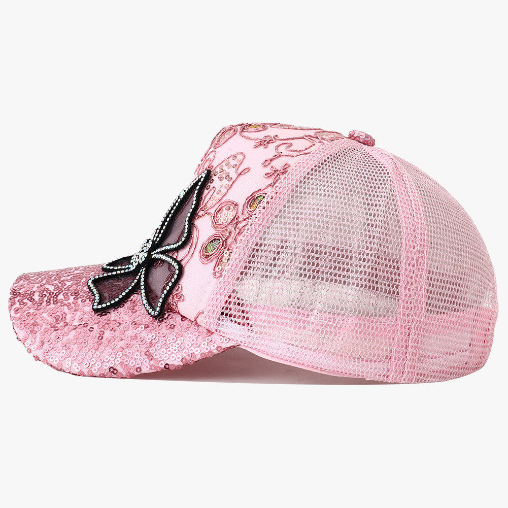 metadigitalstore.com Informeel Modieuse Sequins Peak Cap Vir Vroue