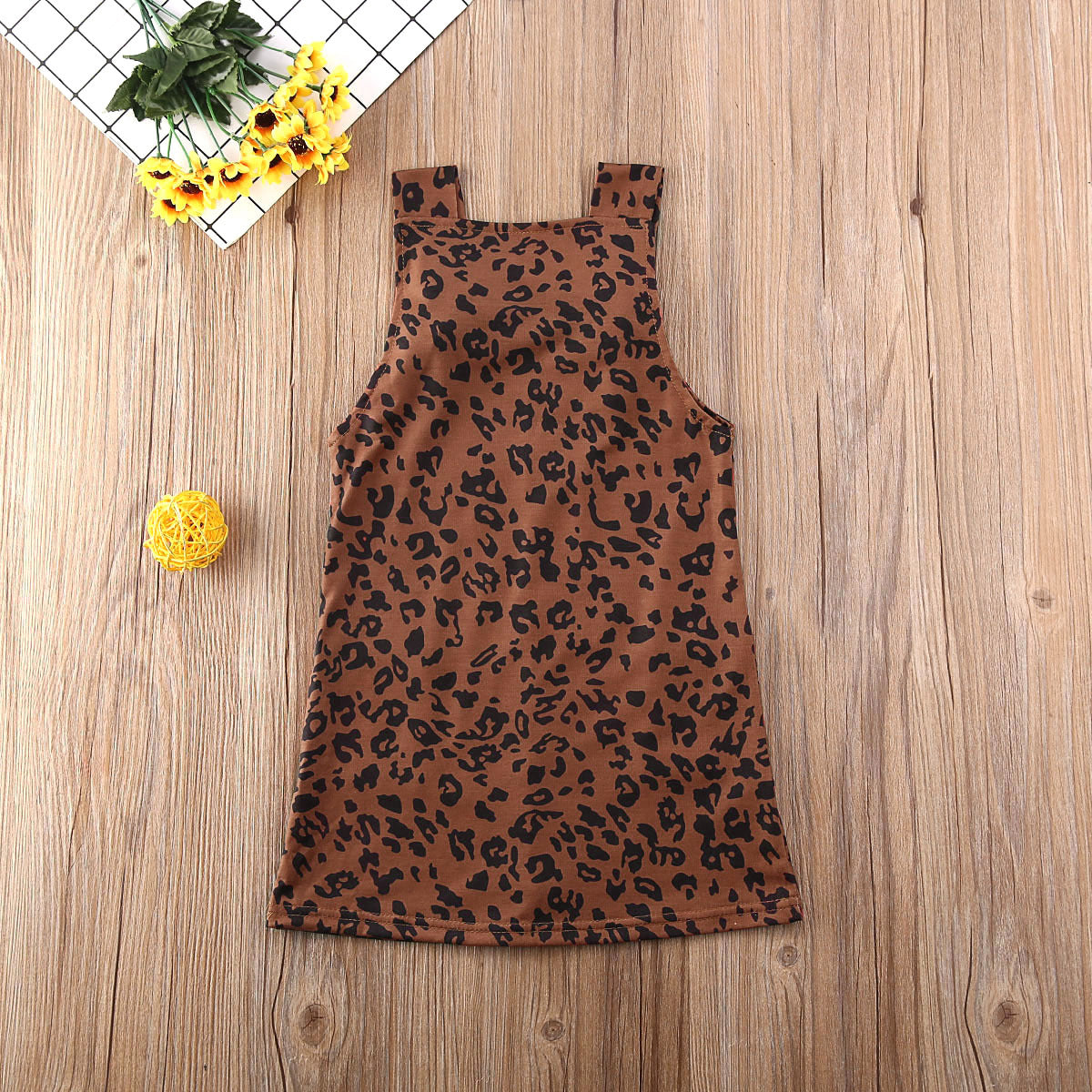 Meta Store Girls Clothes Baby Kid Girls Leopard Dress Sleeveless Casual