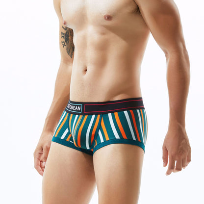 Striped Men's Underwear Rainbow Sport Boxer