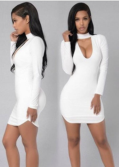 Meta  Digital Store  European, American,  bursting, V collar, cocktail dresses and dress sexy dresses