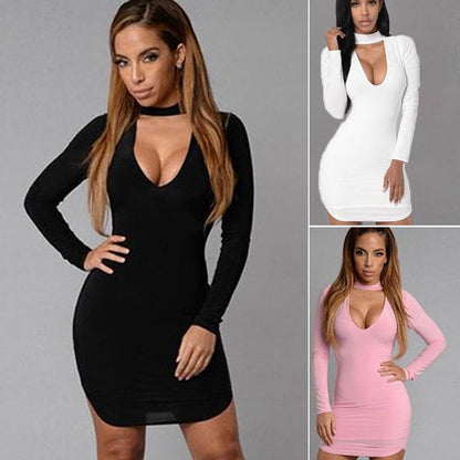 Meta  Digital Store  European, American,  bursting, V collar, cocktail dresses and dress sexy dresses