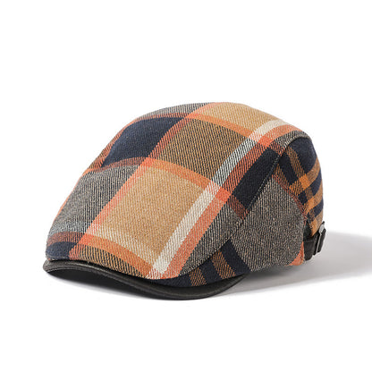 Meta  Digi Store  Retro Artistic Cotton Plaid Hat