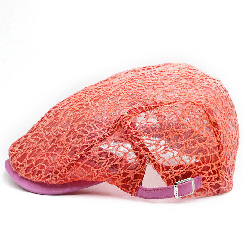 Meta  Digi Store  Lace Hard Gauze Beret Children's Casual Sun Hat