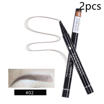 Meta  Digital Store  Four-head Eyebrow Pencil Liquid Eyebrow Pencil Tattoo Eyebrow Pencil Eyebrow Pencil 4-head Eyebrow Pencil Four-jaw Eyebrow Pencil