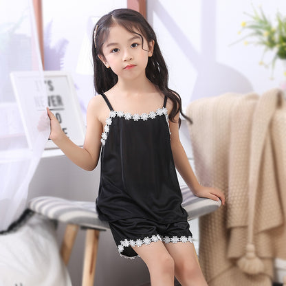 Meta Digital Store Girls Clothes New Product Cute Children Sling Pajamas Girl