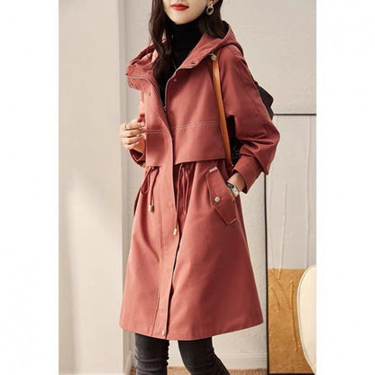 Woman  Digital Store  Women's Spring And Autumn Windbreaker Korean Fashion Overcoat