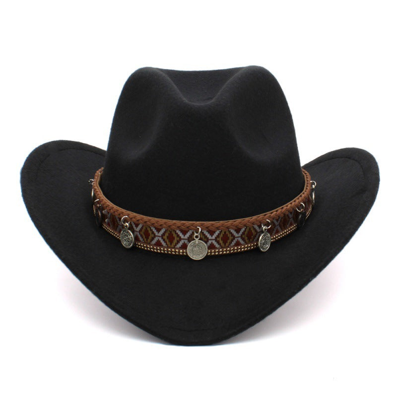 Meta  Digital Woman  Tibetan Style Chinese Style Pendant Leisure Sun Shade Protection Cowboy Hat