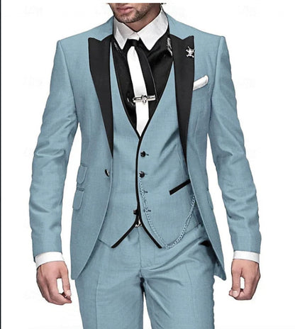 Meta  Digi Store  Men's Three-piece Suit Bridegroom Best Wedding Suit