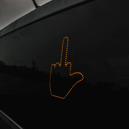 Meta Digital Store Funny New LED Illuminated Gesture Light Car Finger Light With Remote Road Rage Signs Middle Finger Gesture Light Hand Lamp