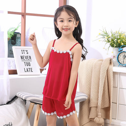 Meta Digital Store Girls Clothes New Product Cute Children Sling Pajamas Girl