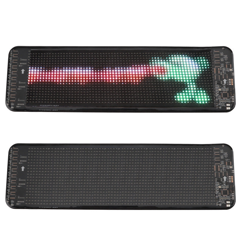 metadigitalstore.com  Programmable Car LED Sign LED Full-color Advertising Screen Ultra-thin Display Screen Custom Text Pattern Animation Display Car