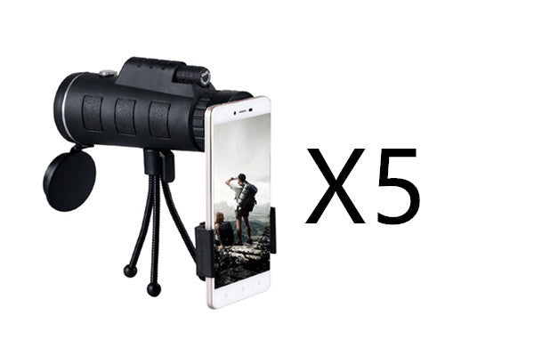 Meta Digital Store Bed Sheet Compatible with Apple, Monocular Telescope Zoom Scope with Compass Phone Clip Tripod