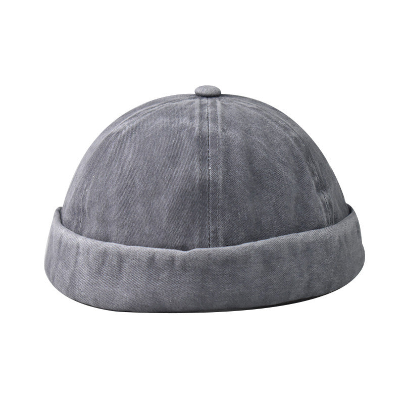 Meta Digital Store Washed Denim Eaves Distressed Skullcap