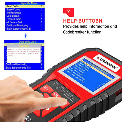 KW850 OBD2 CAN BUS Code Reader motor enjin foutkode detektor skandeerder