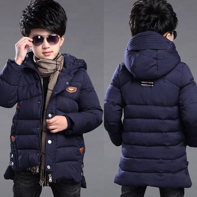 Meta Store Boys Clothing Boy's hooded padded padded jacket