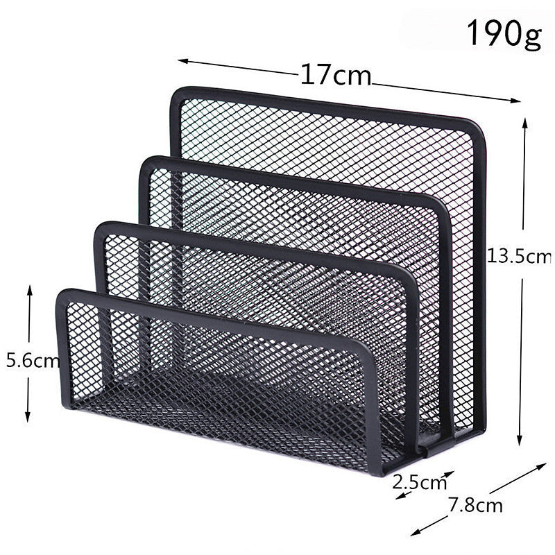 Book Shelves Desk-Organizer Office Mesh Home Metal 1pcs