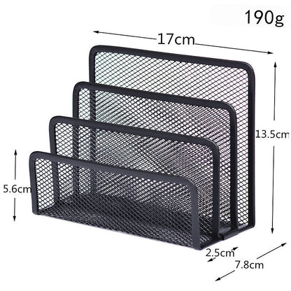 Book Shelves Desk-Organizer Office Mesh Home Metal 1pcs