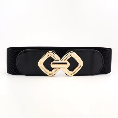 metadigitalstore.com  Elastic Waistband Women's Wide Waist Seal Decoration