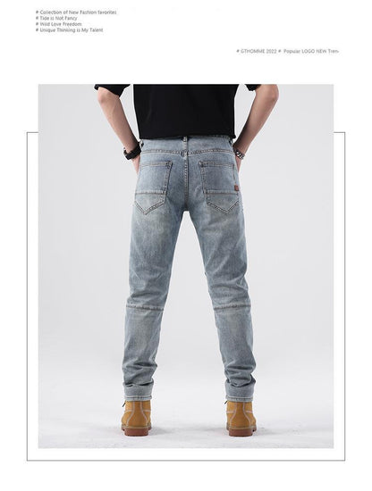 Meta Digital Store Jeans Men's Simple Comfortable Slim Jeans