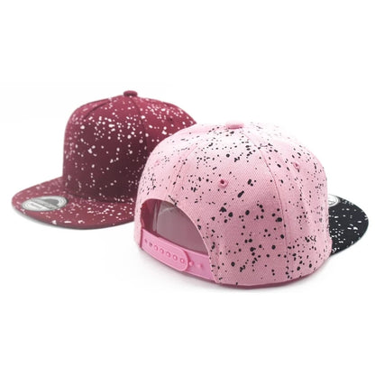 3-8 Yrs Hot Sale Children Baseball Cap Kids Boys Girls Snapback Hip Hop Snowflake Fashion Running Man Design Flat Hat Baby