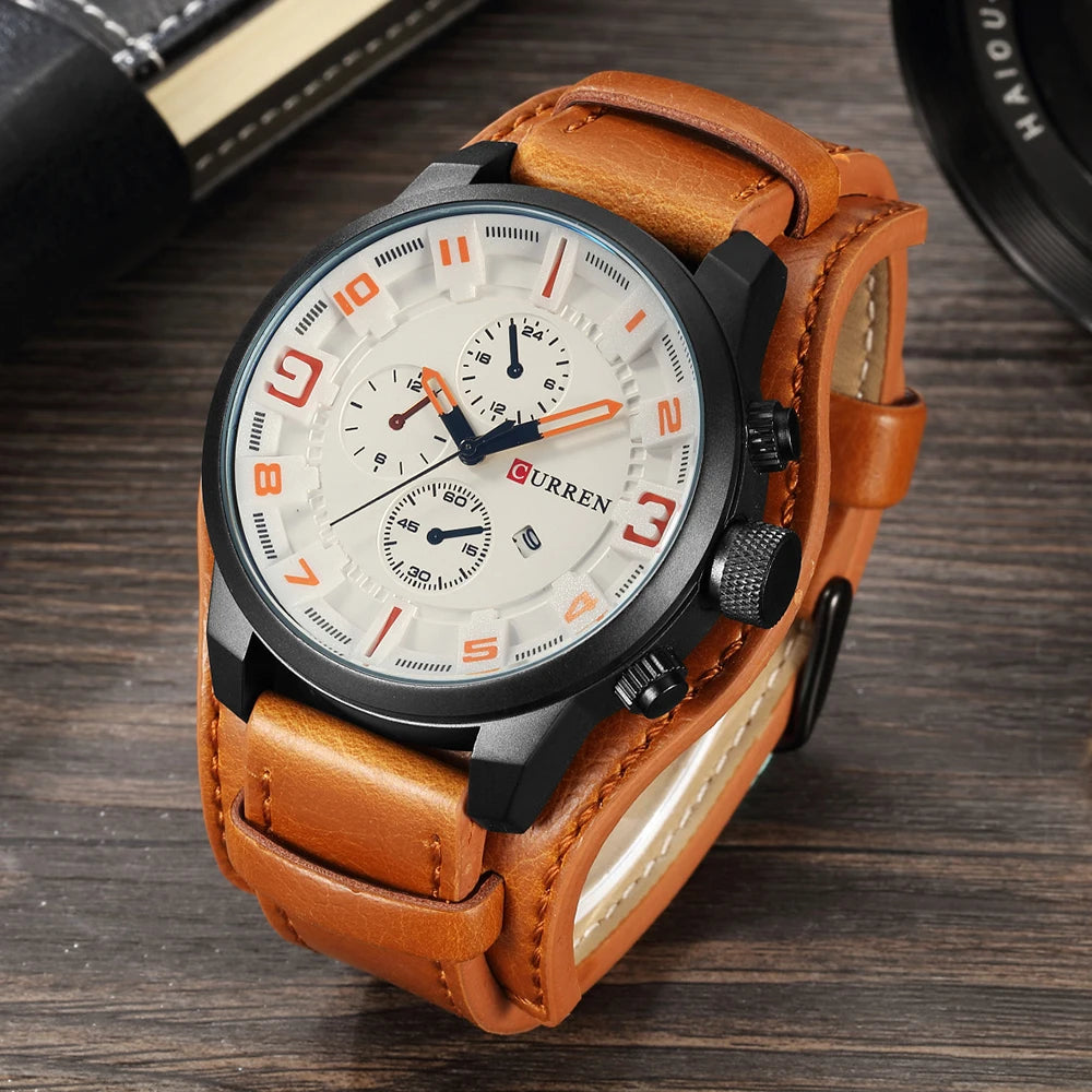 Curren Men Watches Man Clock 2018 Top Brand Luxury Army Military Steampunk Sports Male Quartz-Watch Men Hodinky Relojes Hombre